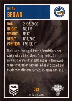 2022 NRL Elite #083 Dylan Brown Back